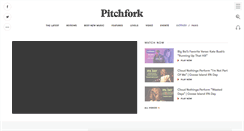 Desktop Screenshot of pitchfork.com