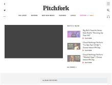 Tablet Screenshot of pitchfork.com
